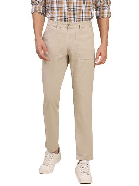 Buy Dennis Lingo Beige Slim Fit Chino for Men (28) at Amazon.in