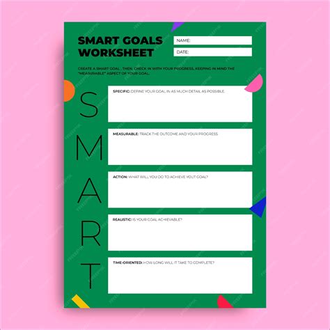 Image result for Examples Smart Goal Setting Worksheet