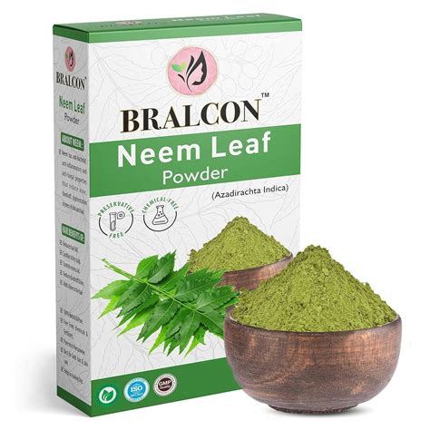 BRALCON Organic Neem Leaf Powder-100g| Azadirachta Indica| 100% Pure ...
