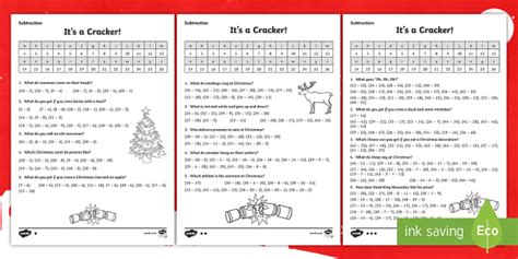 KS1 Subtraction Christmas Jokes Activity