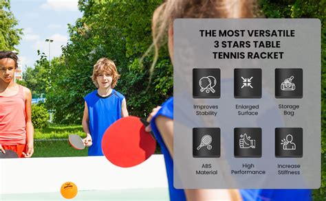 Buy Proberos® 3 Stars Table Tennis Racket Professional Table Tennis (T ...