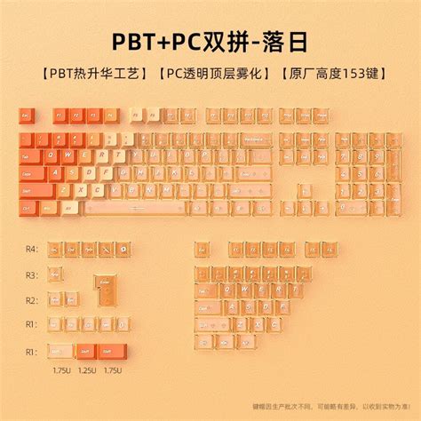 Sunset Glow Gradient PBT PC Dual Tone Cherry Keycaps – CuriosityCaps