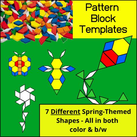 Image result for Spring Pattern Block Templates