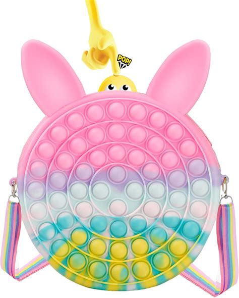 Buy Macaron Bunny Push it Pop Crossbody Shoulder Bag Kawaii Purse for ...