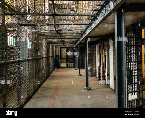Portion of a cellblock at the West Virginia State Penitentiary, a ...