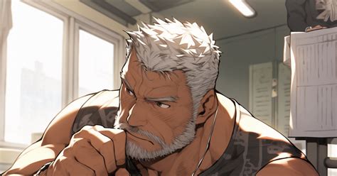 gay, bara, muscle / teacher - pixiv