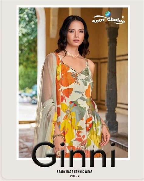 YOUR CHOICE GINNI VOL 2 BEAUTIFUL DESIGNER LOOK PARTY WEAR READY MADE ...