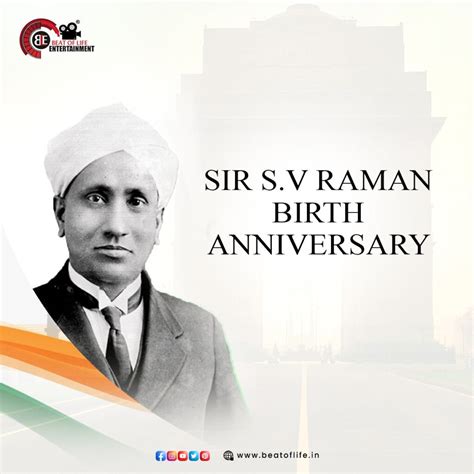 C. V. Raman Birth Anniversary Wishes - Beat of Life Entertainment