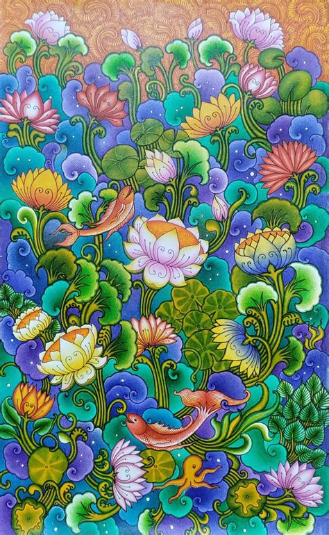 Buy Under Water Utopia Kerala Mural Painting for Sale - MeMeraki