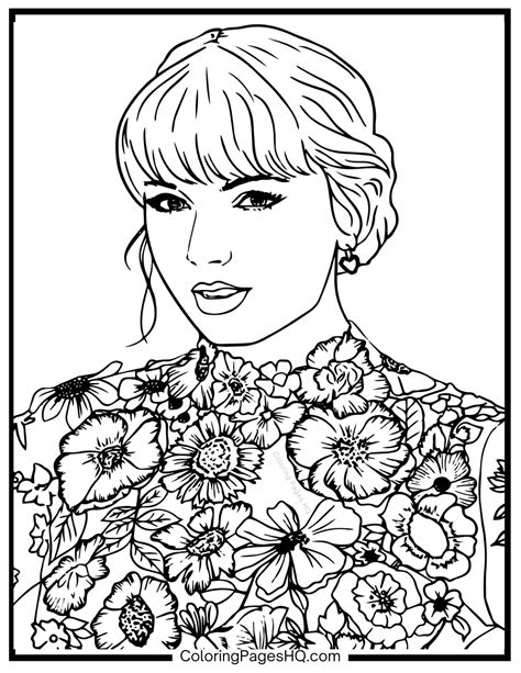Taylor Swift Coloring Pages (Free PDF Printables) - Coloring Pages HQ