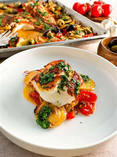 Sheet Pan Broiled Cod Recipe with Lemon Herb Sauce – Natalie Marble Cooks