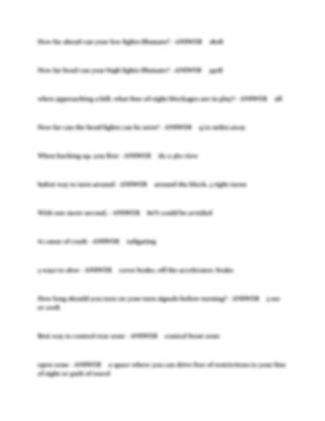 SOLUTION: Odec driver s ed final exam 2023 2024 - Studypool