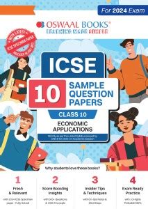 Oswaal ICSE 10 Sample Question Papers Class 10 Economic Application For ...