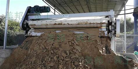 淮安洗沙厂使用带式压滤机对泥浆脱水