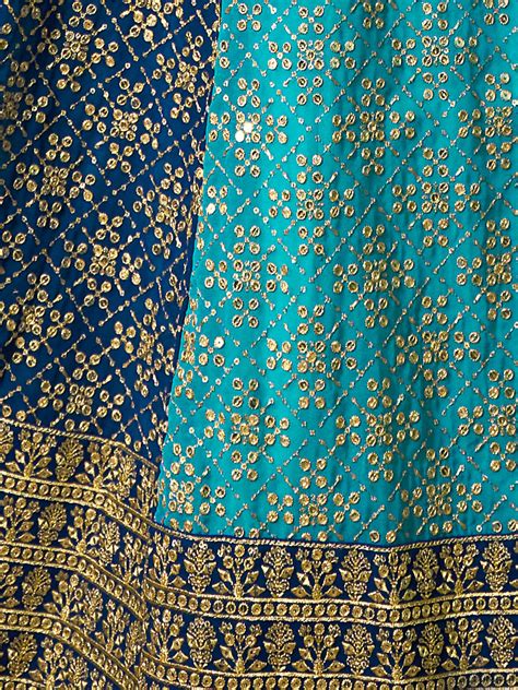 Odette Women Embroidered Semi Stitched Lehenga With Unstitched Blouse