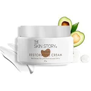 The Skin Story Avocado Restorative Moisturising Cream - 50g for Dry ...