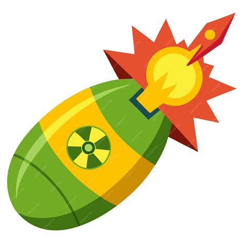 Nuclear bomb clipart vector art and illustration | Premium AI-generated ...