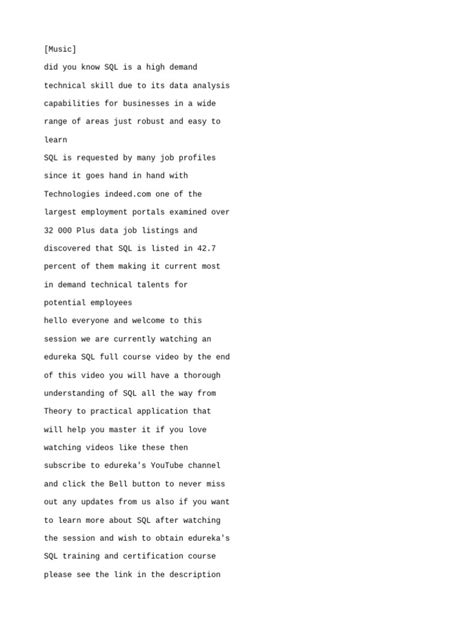 Image result for SQL Video Tutorial for Beginners Edureka