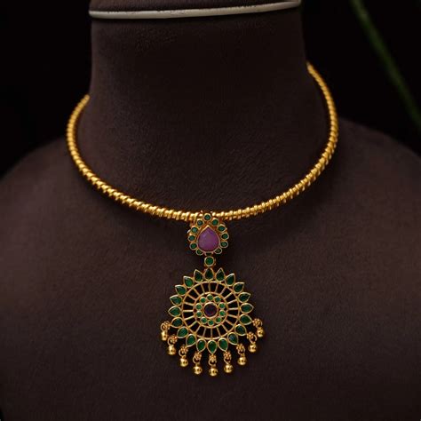 925 Gold Plated Silver Necklace | Rimli.in
