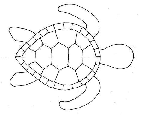 Printable Turtle Outline - Printable Word Searches