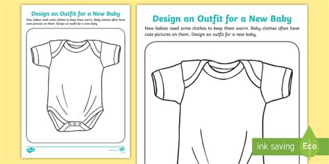 Design an Outfit for the Royal Baby Worksheet