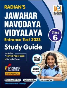 Jawahar Navodaya Vidyalaya Guidebook Class 6 for Entrance Exam 2023 ...