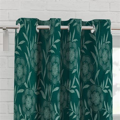Buy Griffin Set of 2 Jacquard Blackout Window Curtains from Home Centre ...