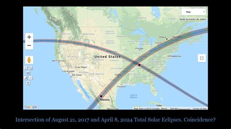 Intersection of 2017 & 2024 Total Solar Eclipses. Coincidence? - YouTube