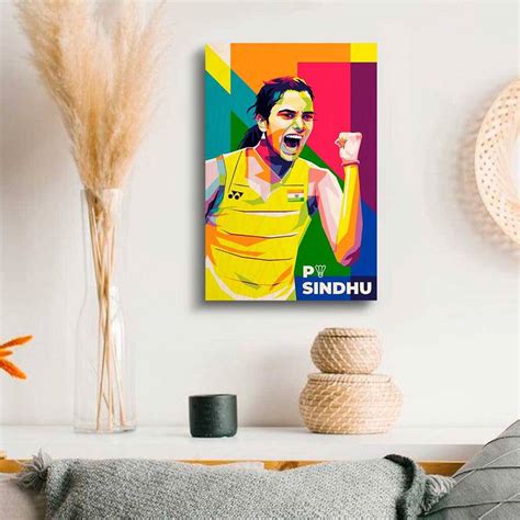 PV Sindhu Printed Wooden Frame – Bigsmall.in