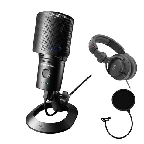 Audio-Technica Cardioid Condenser USB Microphone (AT2020USXP) Bundle ...