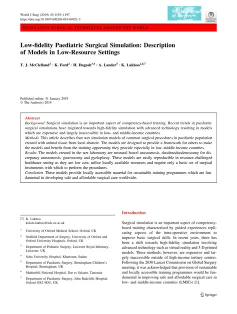 Image result for Paediatric Surgery Simulation Models