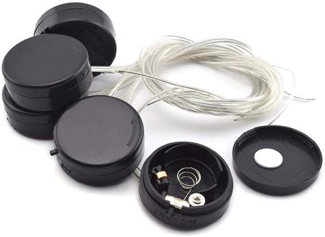 CR2032 CR2025 2XCoin Cell Battery Round Holder with Toggle Switch & Wi