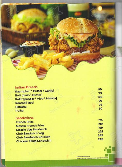 Menu at Gadiraju Palace Convention Center & Hotel, Visakhapatnam
