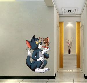 Krishna Sticker 60 cm Tom Jerry Self Adhesive Sticker Price in India ...