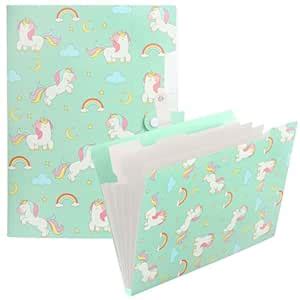 FunBlast Unicorn File Folder with Button Lock – A4 Size Expandable ...