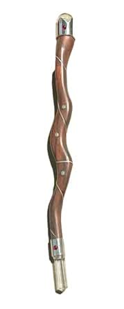 Jet Rosewood Healing Wand Snake Shape Chakra Balancing Element Reiki ...