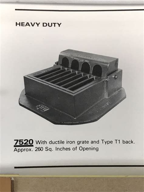 EAST JORDAN IRON WORKS EJIW 7520Z Catch Basin Curb Inlet, Iron USA, M ...