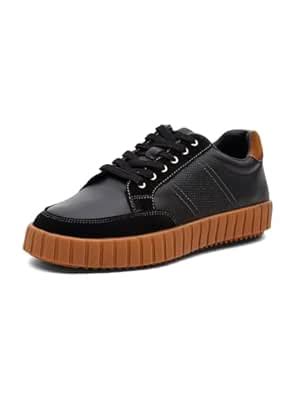 Buy Monte Carlo Men's Leather Casual Lace Up Sneaker Shoes - 2018202FW ...