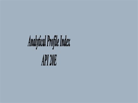 Image result for API 20E Instructions.pdf
