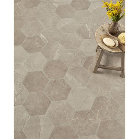 Pulpis Taupe Hex Porcelain Wall and Floor Tile - 10 in. - The Tile Shop ...