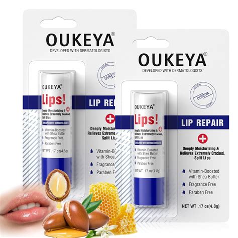 OUKEYA 2PCS, Medicated Lip Balm Hydrating wPetrolatum, Shea India | Ubuy