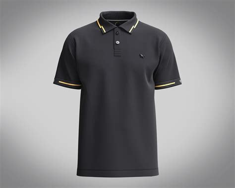 Mens Black Polo Shirt 3D model | CGTrader