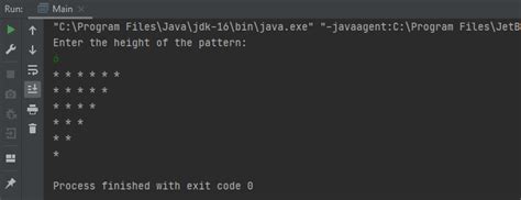 Image result for Left-Sided Pyramid Number Pattern Java