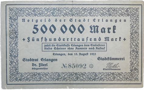 500 000 Mark - City of Erlangen – Numista
