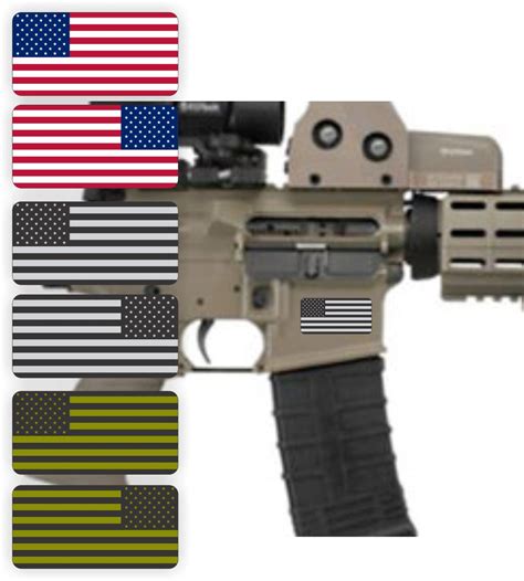Buy (6) AR15 Lower AMERICAN Stickers | Distressed MAG Black Ops Decals ...
