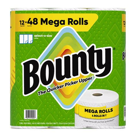 Bounty Select-A-Size Mega Rolls | 12-Pack | BJ's Wholesale Club