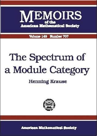 Buy The Spectrum of a Module Category (Memoirs of the American ...