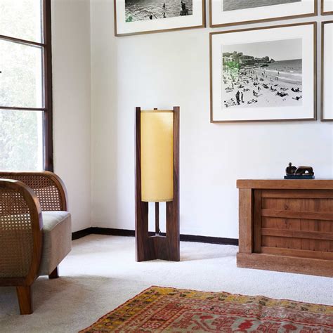 Japanese inspired Mid-Century Walnut Floor Lamp – James Mankoff Design