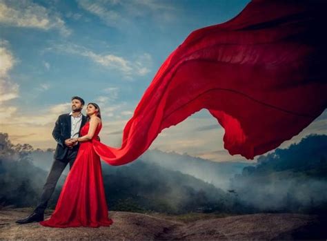 G485 , Red prewedding shoot trail gown, ( All Sizes ) – Style Icon www ...