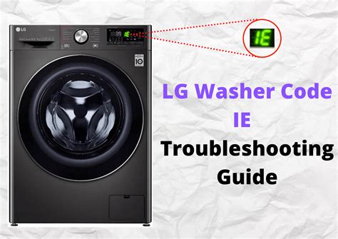 LG Washer Display IE Code 的图像结果
